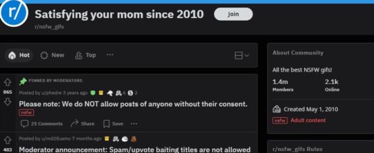 Reddit NSFW GIFS